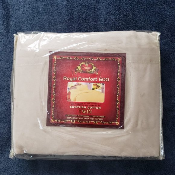 Dukes Regal Soft as Cotton 3 Piece TAN TWIN Bed Sheet Set - Picture 1 of 1